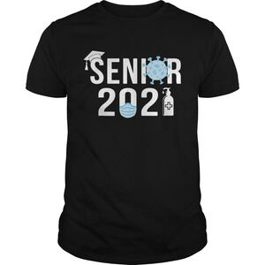 Senior 2020 Student Mask Hand Sanitizer Shirt 1